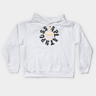 APlatypuss Cream Emblem /w Black Font Kids Hoodie